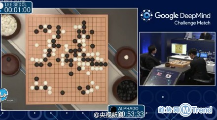 李世石AlphaGo人机大战反转 阿尔法狗崩溃死机