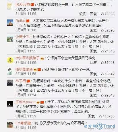 王思聪讽刺孙杨 股票暴跌2亿 微博掉粉10万