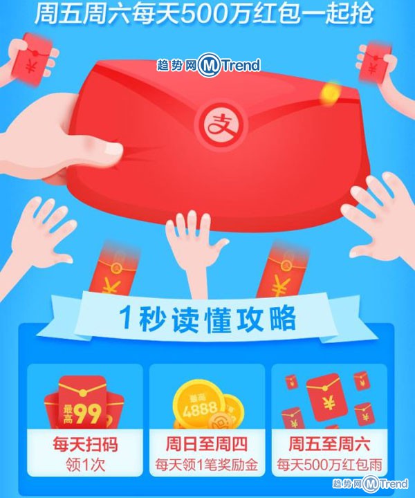 抢大支付宝奇葩红包！一生一世红包 霸气红包 老铁扎心红包