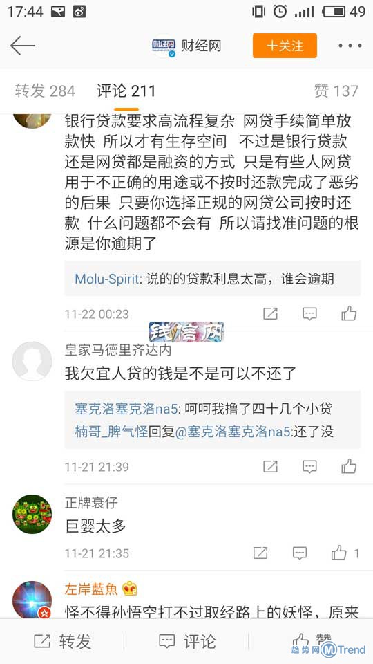 还在找放款松的现金贷？小额贷牌照停发，网友是这么说的